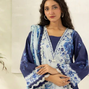 shirt shalwar dupatta printed 3 piece | bin saeed