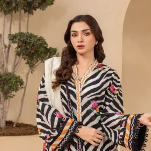 shirt shalwar dupatta printed 3 piece | bin saeed
