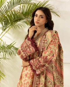 Home shirt shalwar dupatta printed 3 piece | bin saeed (copy)