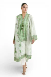 Home 3 piece printed mehsuri stripe lawn suit with printed mehsuri stripe lawn dupatta and dyed trouser gs 62008 gulahmed