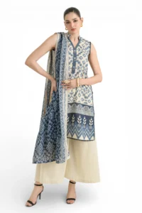 Home 3 piece printed mehsuri stripe lawn suit with printed mehsuri stripe lawn dupatta and dyed trouser gs 62006 gulahmed