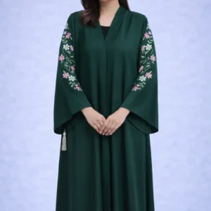 abaya dark green color nawaz brothers