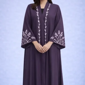 abaya dark purple base color nawaz brothers (copy)