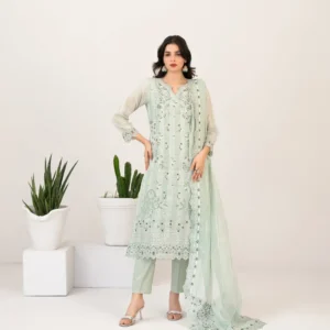 3 piece un stitched lawn tawakkal