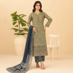 3 piece un stitched lawn tawakkal