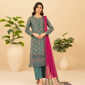 3 piece un stitched lawn tawakkal