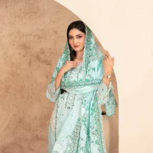 3 piece un stitched lawn tawakkal