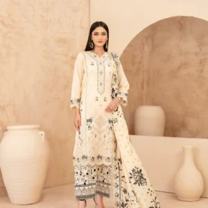 3 piece un stitched lawn tawakkal