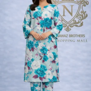 2 piece lawn suit bright pink nawaz brothers
