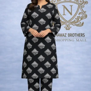 2 piece lawn suit black nawaz brothers (copy)