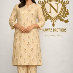 2 piece lawn suit light beige nawaz brothers (copy)