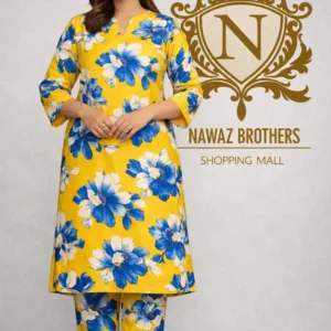 2 piece lawn suit yellowish beige nawaz brothers (copy)