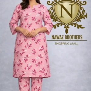 2 piece lawn suit pink nawaz brothers