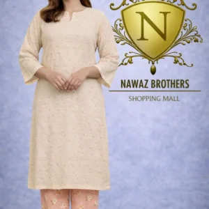 2 piece chikenkari lawn suit yellow nawaz brothers (copy)