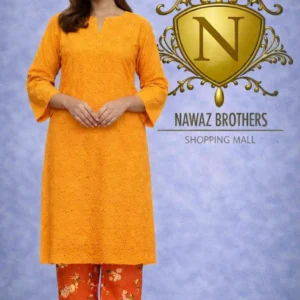 2 piece chikenkari lawn suit blue nawaz brothers (copy)