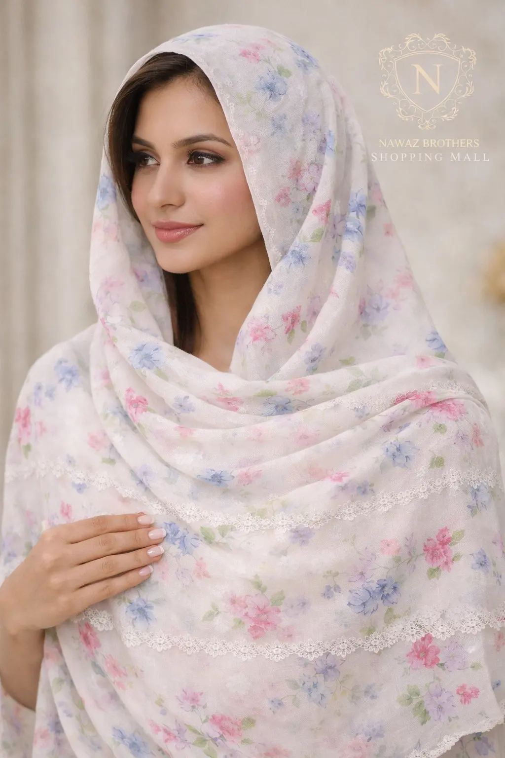 shawl printed design with embroidery lawn nawaz brothers shawl printed design with embroidery lawn nawaz brothers