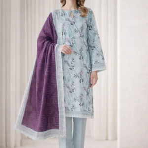 3 piece lawn suit nawaz brothers