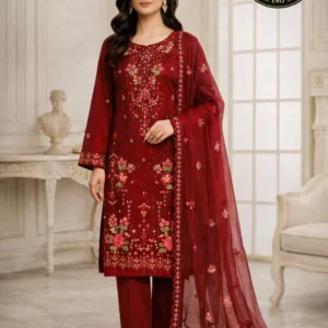 3 piece printed embroided lawn suit alif nawaz brothers (copy)