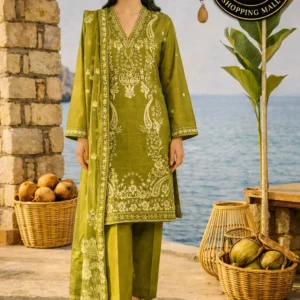 3 piece printed embroided lawn suit alif nawaz brothers (copy)