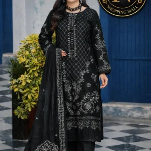 3 piece fancy embroided suit alif nawaz brothers
