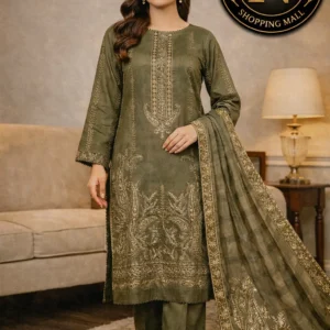 3 piece fancy embroided suit alif nawaz brothers