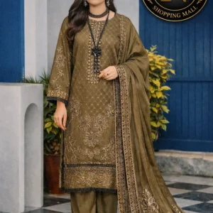 3 piece fancy embroided suit alif nawaz brothers