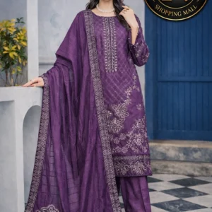 3 piece fancy embroided suit alif nawaz brothers