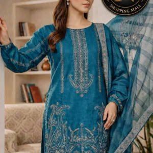 3 piece fancy embroided suit alif nawaz brothers