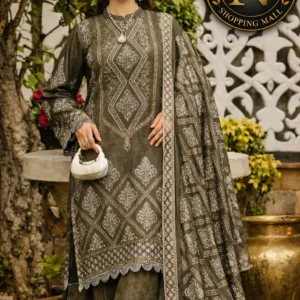 3 piece fancy embroided suit alif nawaz brothers