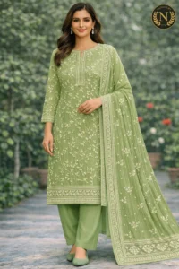 Home 3 piece printed lawn suit