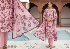 4 piece chickenkari lawn suit dr haris (copy)