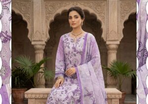4 piece chickenkari lawn suit dr haris (copy)