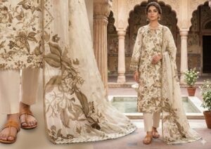 4 piece chickenkari lawn suit dr haris (copy)