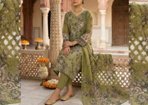 4 piece chickenkari lawn suit dr haris (copy)