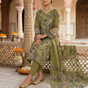 4 piece chickenkari lawn suit dr haris (copy)